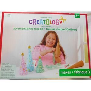 Creatology 3D Embellished Christmas Tree Kit New In Box  Ages 8+